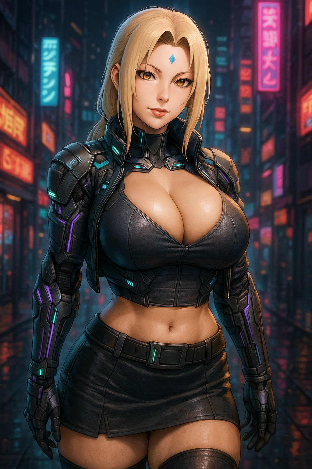 Rule 34 – ai generated big breasts black clothes black clothing black leather black legwear black stripes blonde female blonde hair blonde hair blonde hair female city city background cybernetic arm cybernetics cyberpunk cyberpunk background cyborg arm female solo futuristic futuristic clothing hokage horny-aspect human human female human solo leather leather clothing leather jacket leather straps leather topwear light-skinned female light skin looking at viewer milf no porn no sex no sex(yet) tsunade tsunade (cosplay) tsunade (naruto) tsunade senju white skin white skinned female yellow eyes | 13189640
