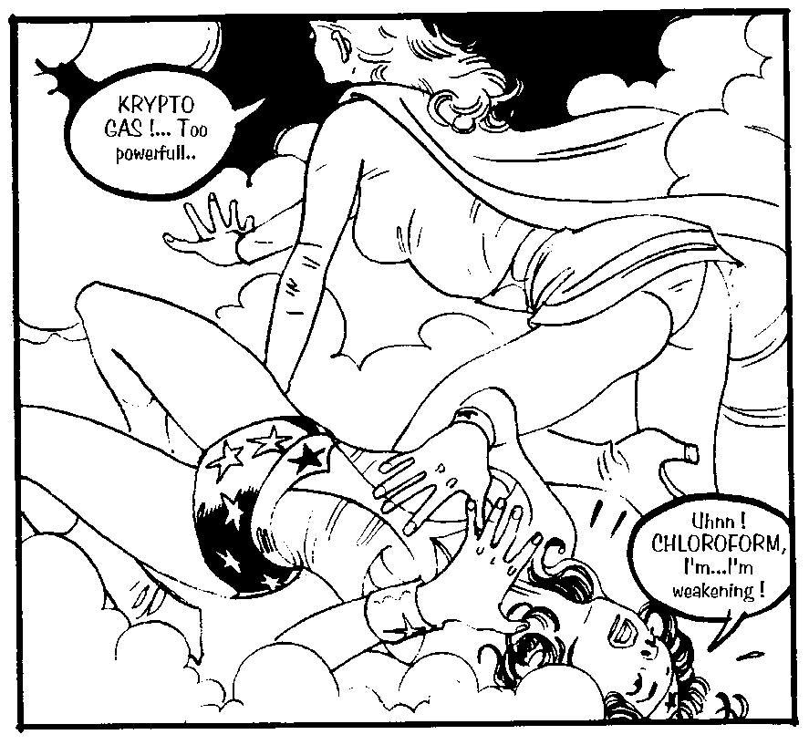 Rule 34 – ass ass focus big ass butt focus chloroform comic comic page dc dc comics defeated heroine defeated superheroine large ass monsieurpaul panties sleeping gas supergirl superheroine trying to escape trying to resist wonder woman | 13201759