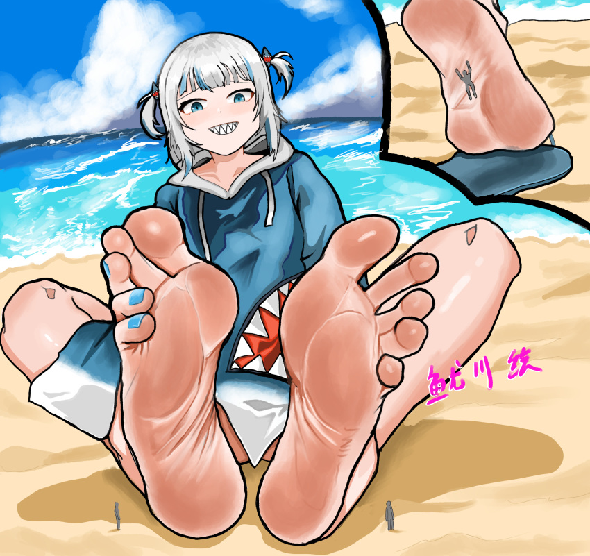 Rule 34 – 1girls 2boys beach big feet feet up foot fetish foot focus gawr gura giantess on soles sea soles soles fetish vtuber you chuan | 13078794