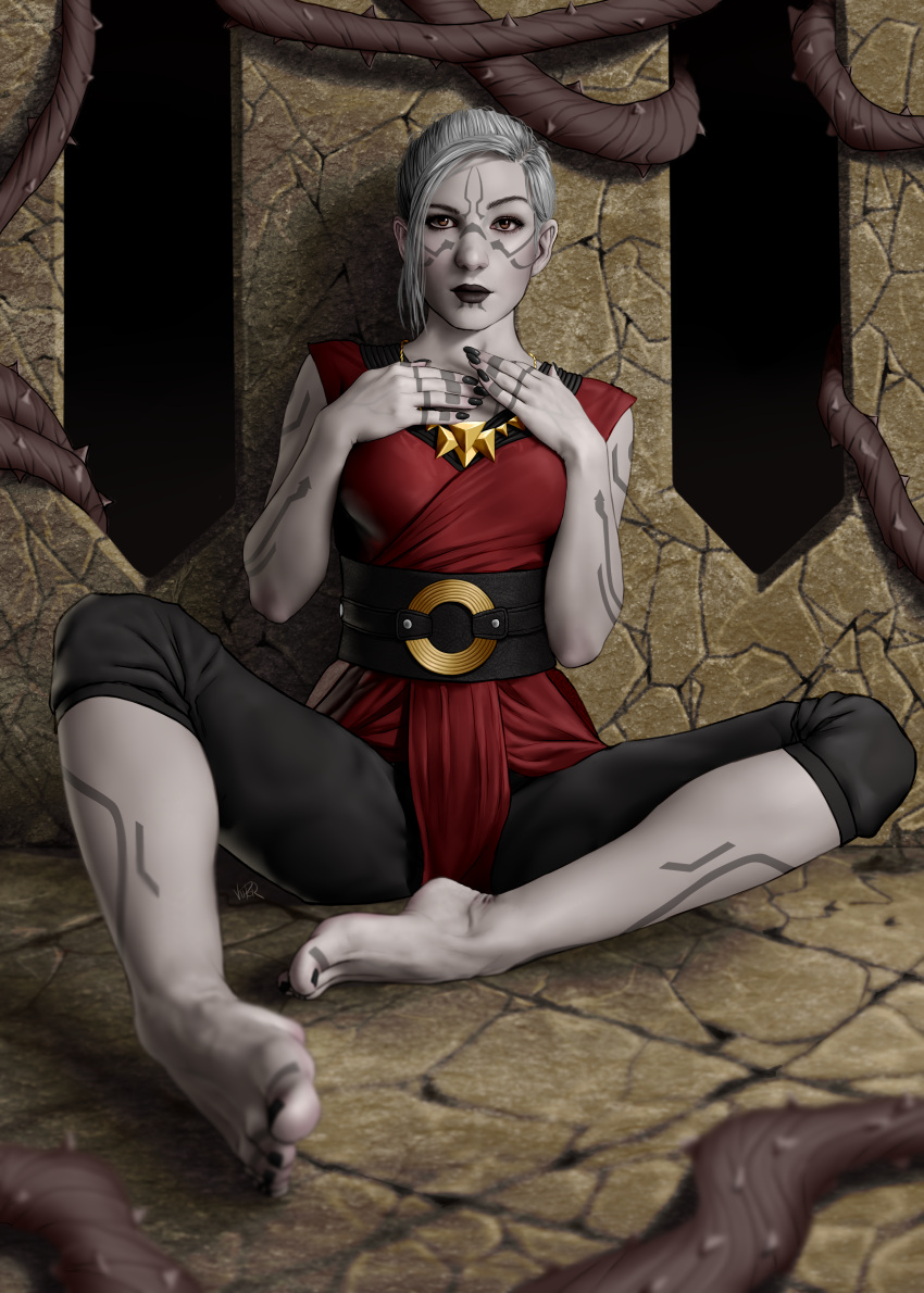 Rule 34 – 1girls bare calves bare shoulders barefoot black nail polish black nails blonde hair busty calves capri pants dark lipstick dathomir dathomiri feet female female focus hourglass figure jedi: fallen order merrin nail polish nightsister nightsister zombie painted nails pale-skinned female pale skin pose posing sitting sitting on ground solo focus star wars tattoo tattoos third-party edit tied hair toes viiperart vines waist belt white hair white skin wide hips witch | 13054662