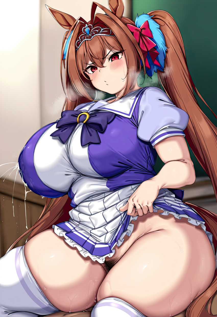 Rule 34 – 1boy ai generated animal ears ass bangs blush bow bowtie breasts brown hair clothes lift clothes pull clothing crown daiwa scarlet (uma musume) daiwa scarlet (umamusume) female female female pubic hair fetish hair between eyes hair intakes hair ornament headwear horse ears horse girl horse tail huge breasts indoors lactation lactation through clothes large breasts legwear long hair looking at viewer nipples no panties pleated skirt pubic hair puffy short sleeves puffy sleeves red eyes ribbon school uniform shirt short sleeves sitting skirt skirt lift skirt pull solo spread legs straight summer uniform sweat tail thick thighs thighhighs thighs tiara tracen school uniform twintails uma musume – pretty derby uniform vagina very long hair white legwear white skirt white thighhighs | 13138649