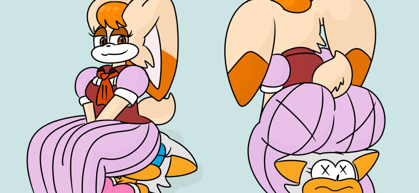 Rule 34 – 2girls anthro ass ass ass focus bat big ass big butt bubble ass bubble butt butt focus facesitting furry huge ass huge butt rabbit rouge the bat sega sonic (series) sonic the hedgehog (series) sunniefunnie vanilla the rabbit | 13041287