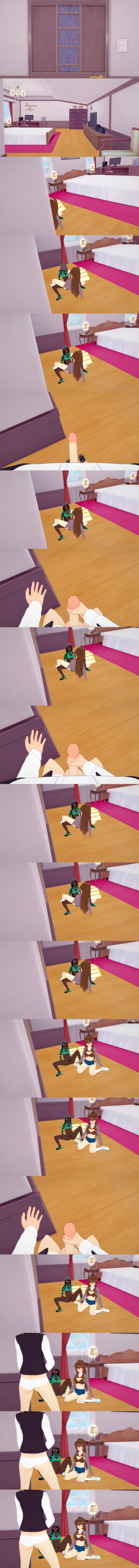 Rule 34 – amazed brown hair caught masturbating dark-skinned female ebony femc (doki doki literature club) girl on girl grinning at another half naked koikatsu looking at penis male masturbation ponytail scissoring shocked expression skyla cruz walking in on white girl woolly hat | 13083580
