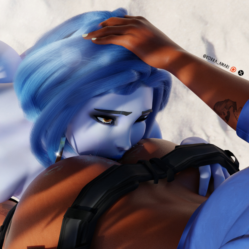 Rule 34 – 2girls ass ass focus ass grab beach blue body blue hair dark skin kiss mark kissing korra amari licking licking ass light overwatch overwatch 2 pharah pharah (overwatch) summer sunglasses widowmaker yuri | 13147794