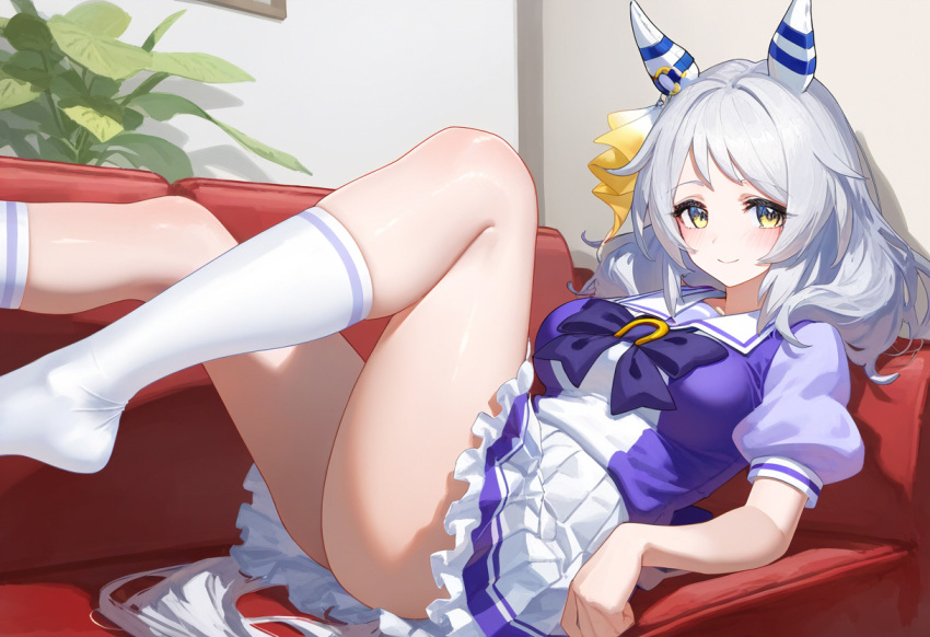 Rule 34 – ai generated green eyes hishi miracle (umamusume) ribbon in hair silver hair tagme tracen school uniform umamusume umamusume pretty derby | 13312637