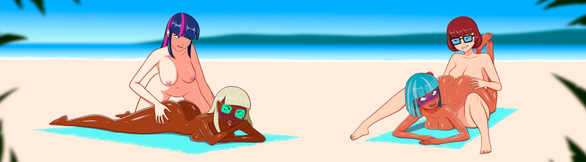Rule 34 – 4girls ahe gao anoneysnufftan applying sunscreen asphyxiation ass beach beach towel blue hair blurry background blush blush breasts brown hair coco diablo coco pommel (mlp) dark-skinned female dark skin embarrassed embarrassed nude female eyes rolling back female female only friendship is magic glasses humiliation imminent death killer lotion long hair lotion mascara tears massage mind break murder my little pony nail polish nipples nude nude beach ocean oil oiled orgasm peril platinum blonde hair punishment purple blush purple hair rubbing sand scooby-doo shiny skin short hair sinfulline snuff suffocation summer sunbathing sunscreen tan tanned tanned female tanned skin tongue out towel twilight sparkle (mlp) velma dinkley | 13236770
