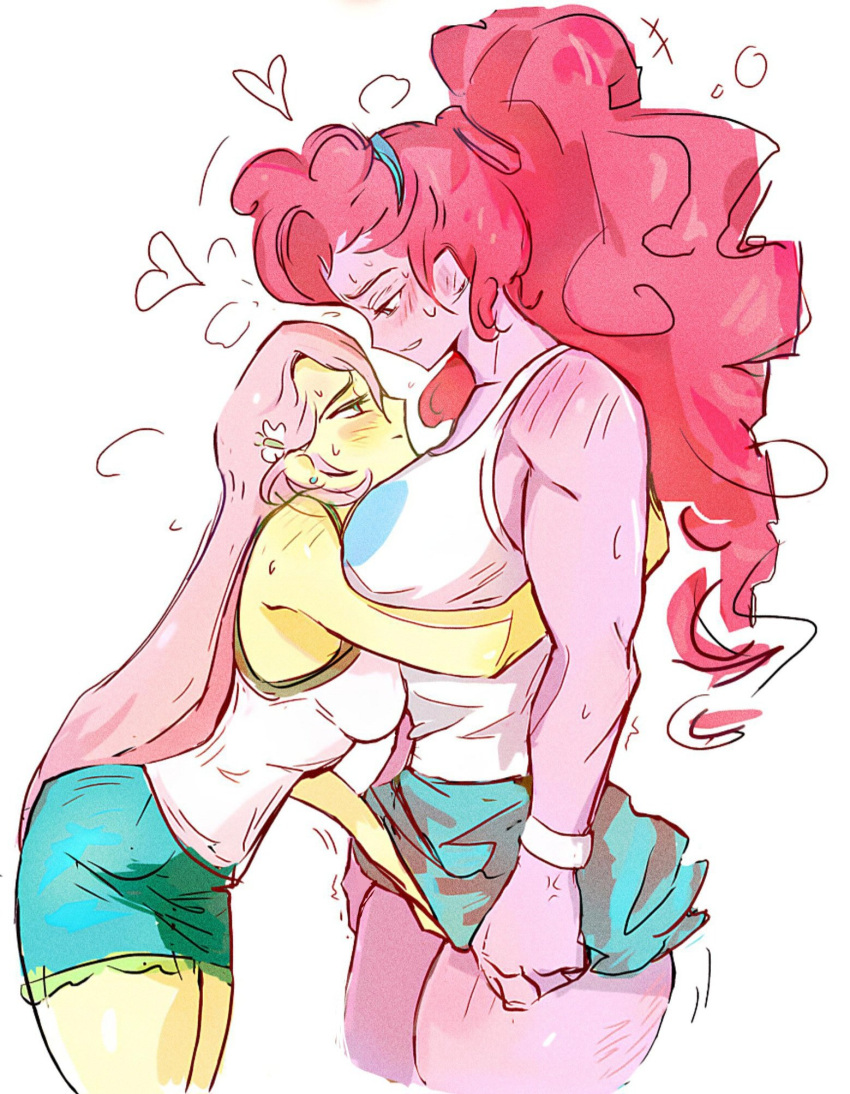 Rule 34 – biceps big breasts big breasts big breasts blsuhing blush breasts breasts breasts fluttershy (mlp) gijinka implied sex larger female long hair muscular muscular female my little pony my little pony equestria girls pinkie pie (mlp) shorter female singlet size difference skirt skirt lift smaller female taller female thick thighs thighs vaginal penetration yuri zerdasher | 13196783