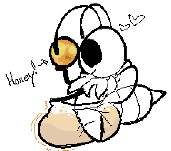 Rule 34 – antennae (anatomy) anthro arthropod bee bug fables clothed clothing diaper diaper only fairyfudge female food food fetish food in diaper food play full diaper heart symbol honey (food) hymenopteran insects moonsprout games neck tuft sketch solo stinger tail topless tuft unclean diaper vi (bug fables) wearing diaper wings | 13528923