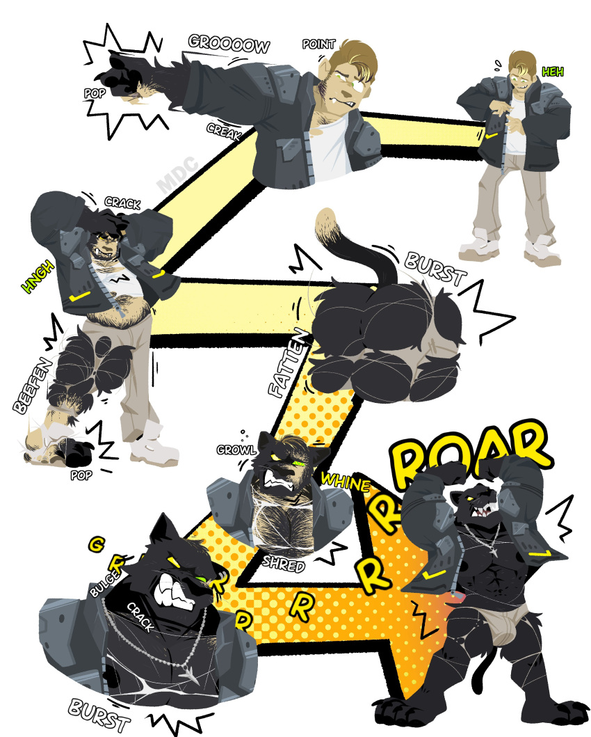 Rule 34 – absurd res anthro ass big muscles black body black fur boss koji (fortnite) breasts clothing epic games fortnite fur growth hi res human human to anthro identity death male mammal mdcackle muscular muscular anthro muscular male nipples pecs sequence solo species transformation text transformation transformation sequence weight gain | 13565736