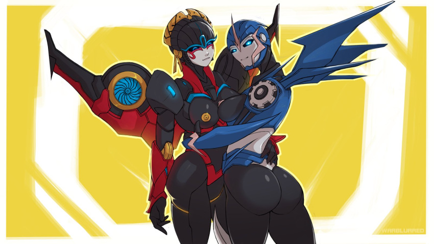 Rule 34 – 2girls arcee arcee (prime) ass blue eyes breasts closed eyes flametoys mechanical wings medium breasts nipples panties red panties robot robot girl robot humanoid thighs transformers transformers prime warblurred windblade wings yellow nipples | 13517020