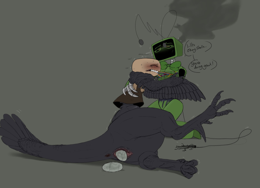 Rule 34 – crying dandy’s world dinosaur laying eggs monster monster girl oviposition robot robot girl shelly (dandy’s world) tv head twisted shelly (dandy’s world) twisted vee (dandy’s world) vee (dandy’s world) wireplay | 13339957