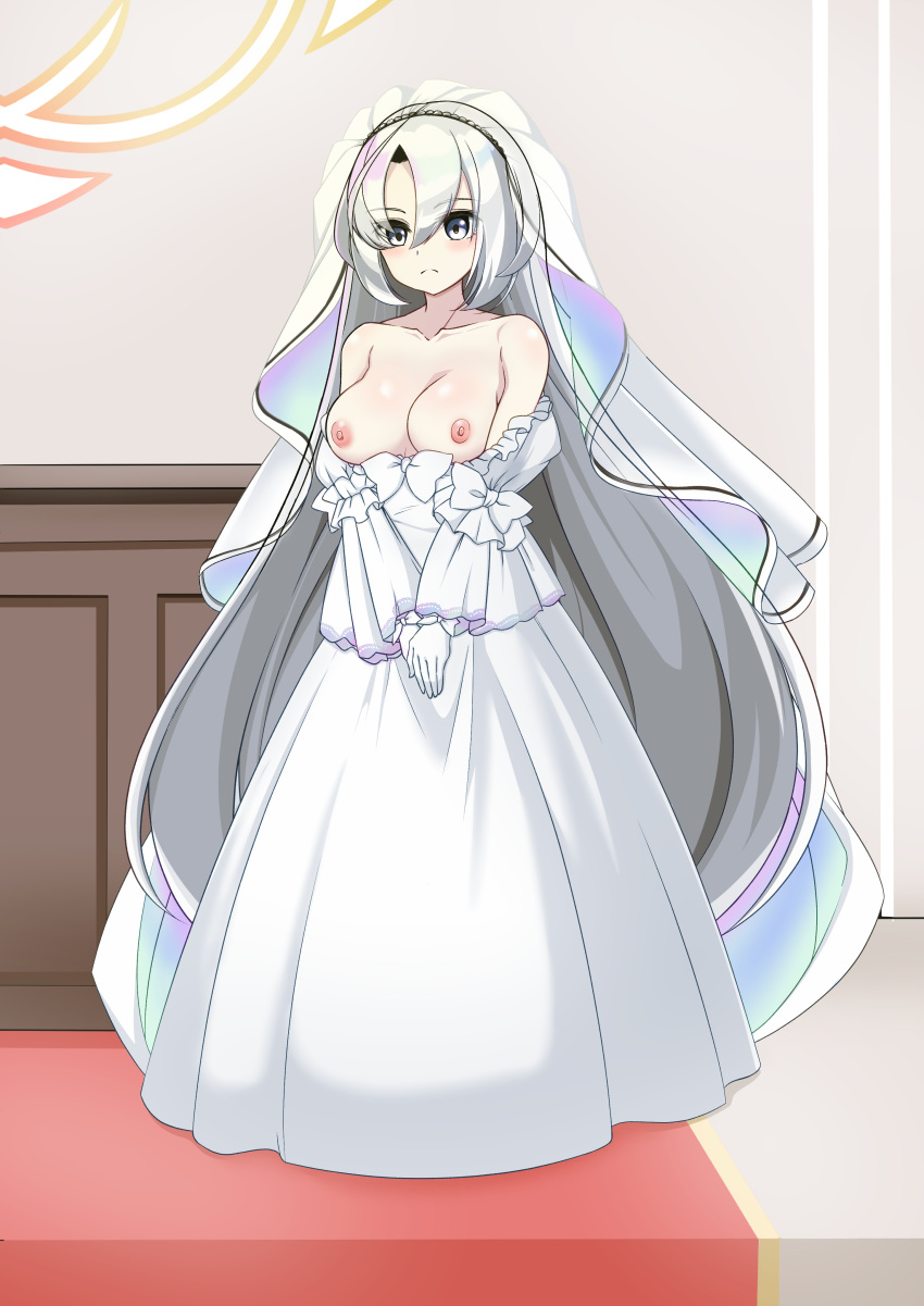 Rule 34 – blush duel masters duel masters play’s exposed breasts frown kanon (duel masters) large breasts large variant set variant set wedding dress | 13524026