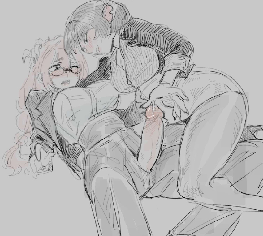 Rule 34 – 1girl1futa 2girls blush blush femdom fully clothed hand on penis jane doe (zenless zone zero) leaking cum mihoyo sweeter kiwiis tsukishiro yanagi yuri yuri | 13506468