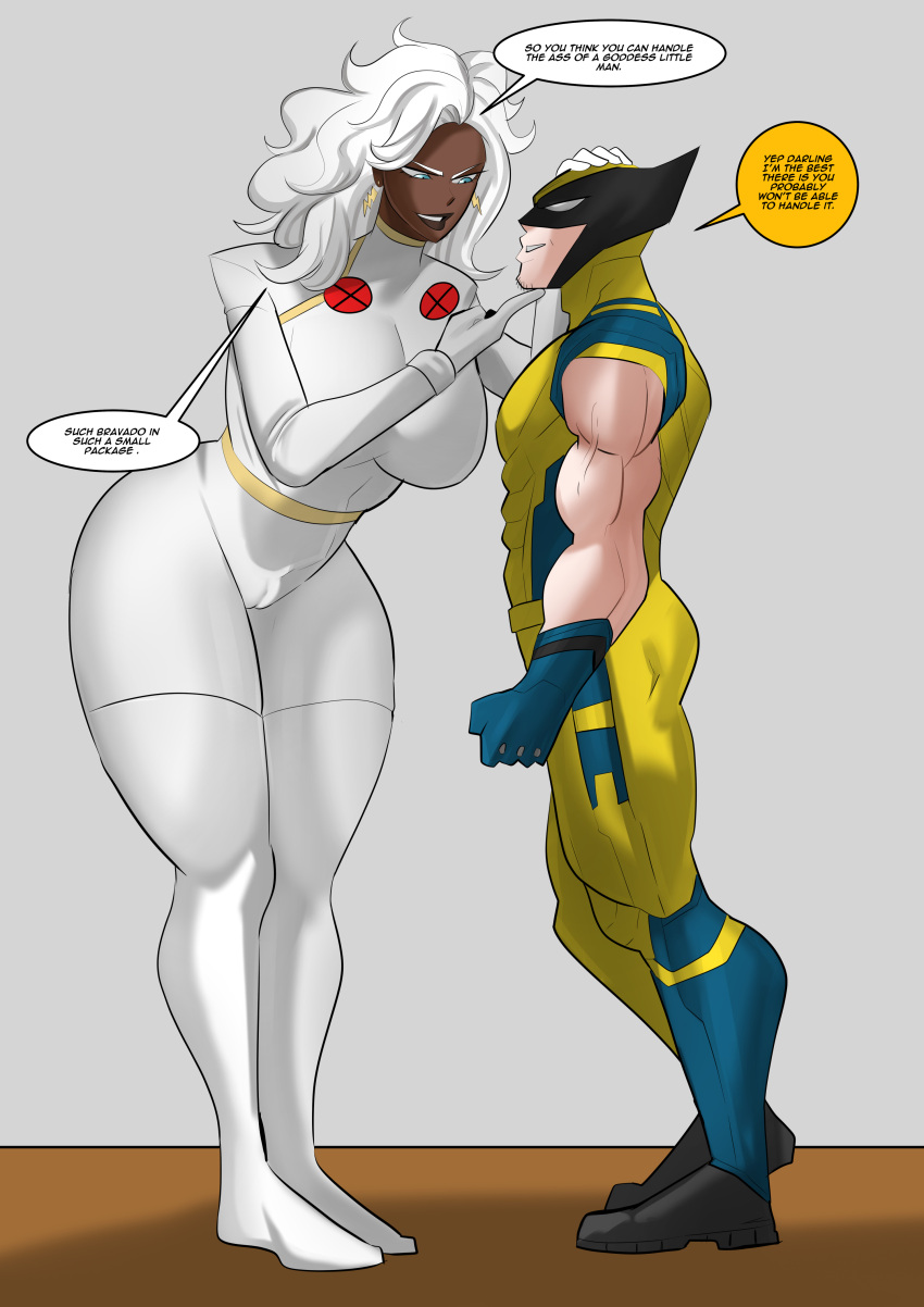 Rule 34 – cameltoe dark-skinned female english text goddess hourglass figure marvel marvel comics storm (x-men) superhero superheroine thick thighs venomarts00 white hair wolverine (x-men) x-men x-men: the animated series zstorys22 | 13560105