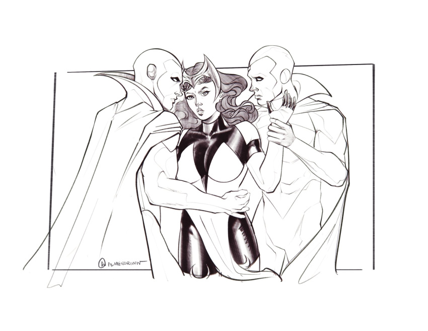 Rule 34 – almendriww almondmmilkww big breasts breasts breasts breasts marvel marvel comics scarlet witch spandex threesome vision vision (marvel 2099) wanda maximoff | 13639869