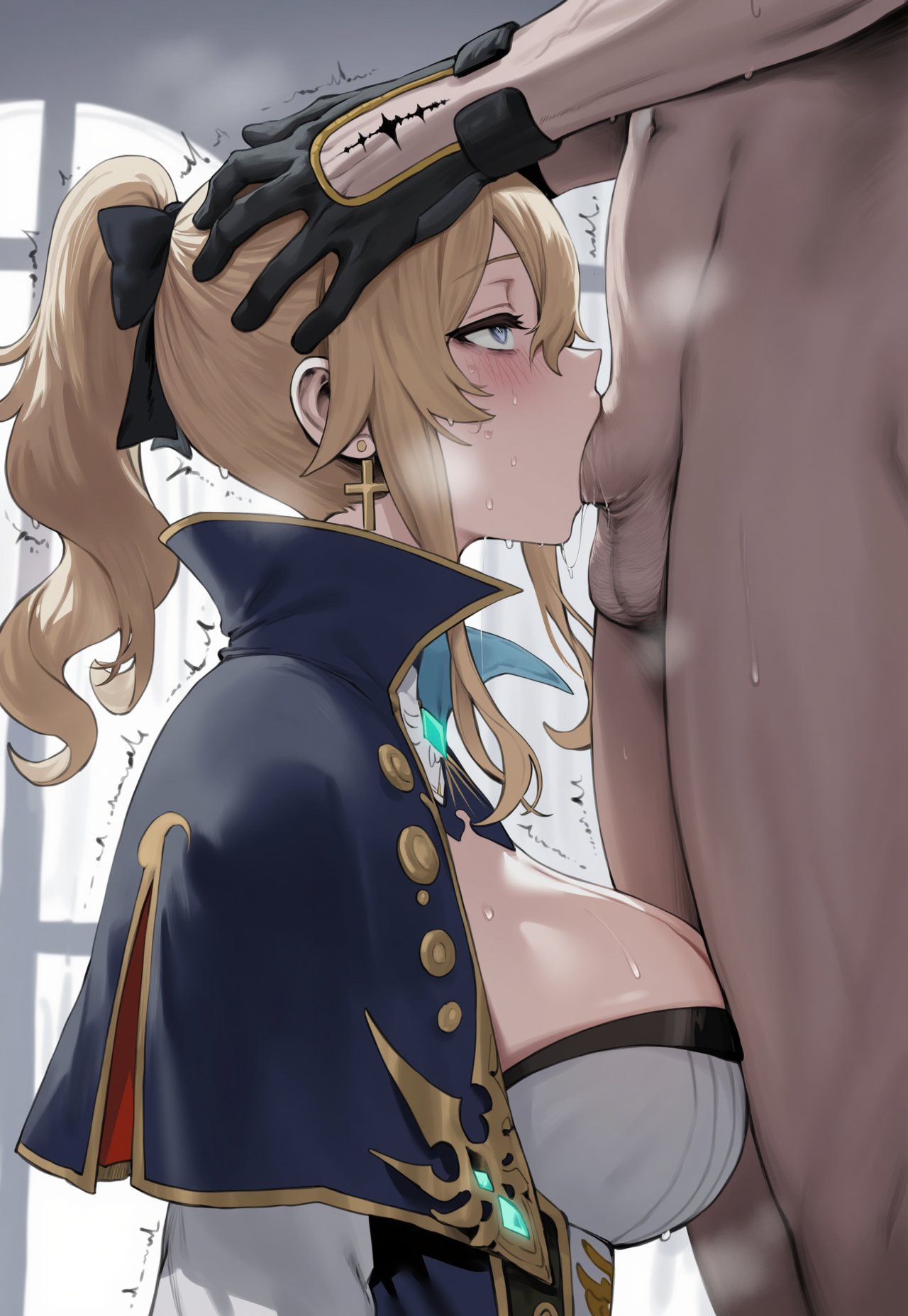 Rule 34 – 1boy 1girls ai assisted ai generated all the way to the base blowjob breasts crossover dominant male drool string fellatio female genshin impact highres jean gunnhildr male male rover (wuthering waves) muscular muscular male rover (wuthering waves) steam submissive female sweat tacet mark (wuthering waves) truck-kun art truck kun wuthering waves | 13735714