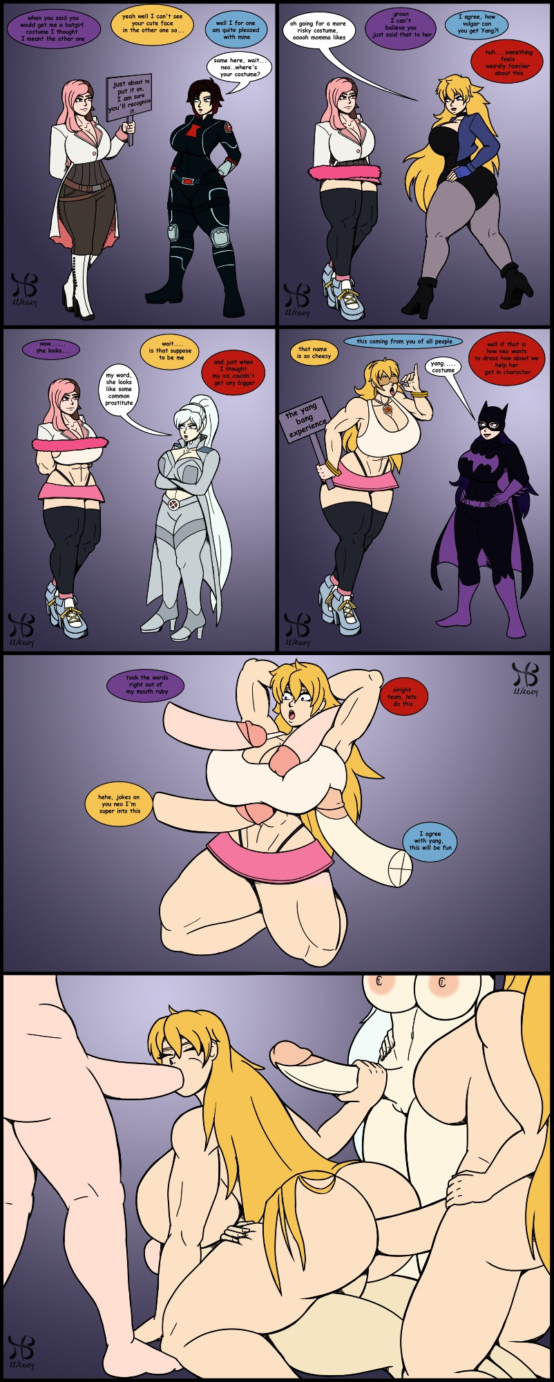 Rule 34 – 1girls 4futas batgirl (cosplay) bimbo black canary (cosplay) black widow (cosplay) blake belladonna commission commission art commissioner upload costume emma frost (cosplay) futanari hiastobasement (artist) lottaslove358 lowres neo (rwby) ruby rose rwby transformation transformation sequence weiss schnee yang xiao long | 13955111