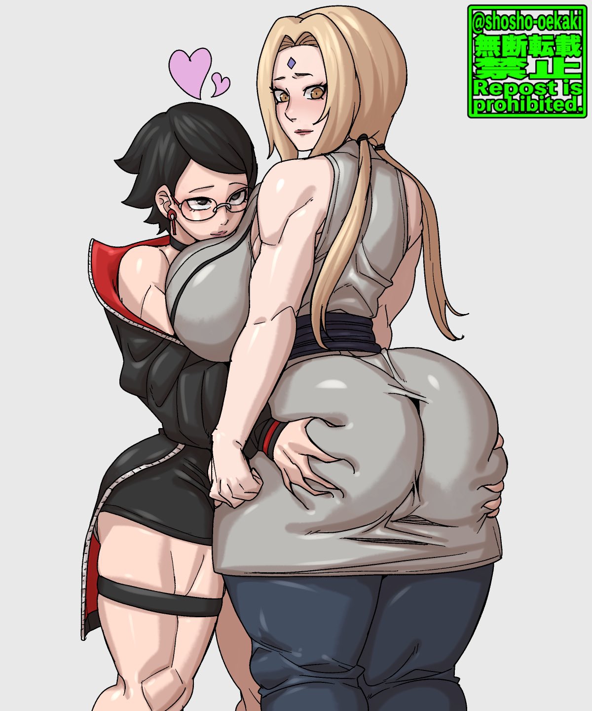 Rule 34 – big ass big butt blush boruto: naruto next generations grabbing grabbing ass looking back naruto shippuden shosho oekaki tsunade uchiha sarada | 13895484