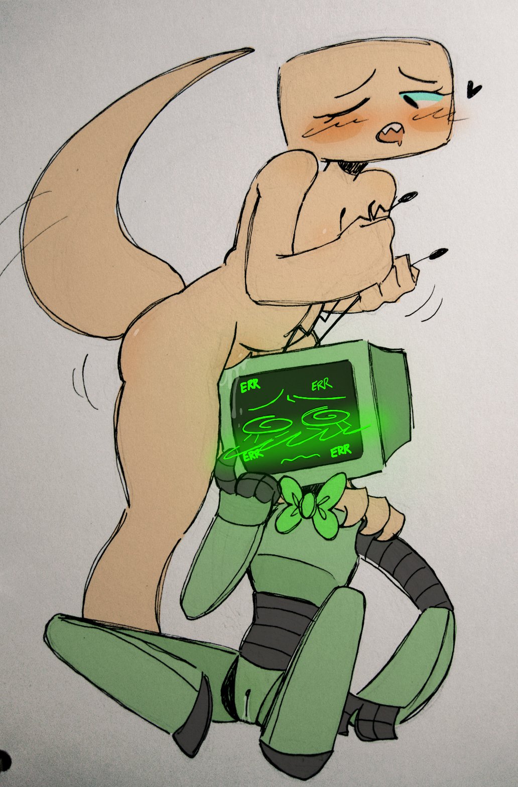 Rule 34 – 2girls blush dandy’s world heart robot girl shelly (dandy’s world) tv head vee (dandy’s world) wet pussy yuri | 13762055