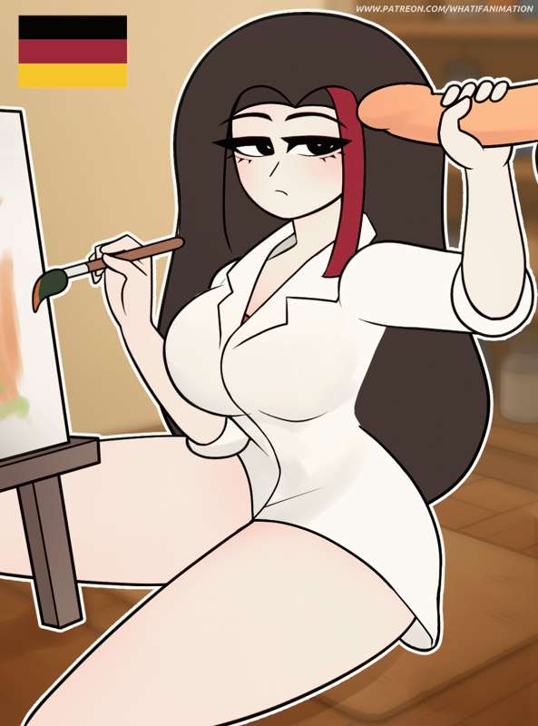 Rule 34 – animation frame artist brush canvas germany (what if animation) holding penis patreon penis unseen male face what if animation(artist) | 13966079