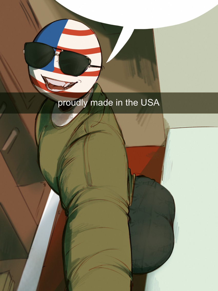 Rule 34 – ai generated american flag countryhuman countryhumans dafriix fat ass fully clothed male male focus male only sharp teeth solo solo focus solo male sunglasses text united states of america united states of america (countryhumans) | 13884878