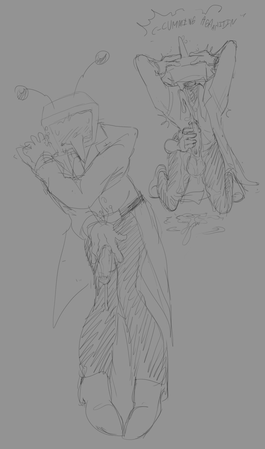 Rule 34 – cum cumming deltarune deltarune chapter 3 edging excessive cum full body fully clothed masturbating other masturbation object head on knees premature ejaculation suit suit and tie tagme television tenna (deltarune) tv tv head yaizl art | 13884610