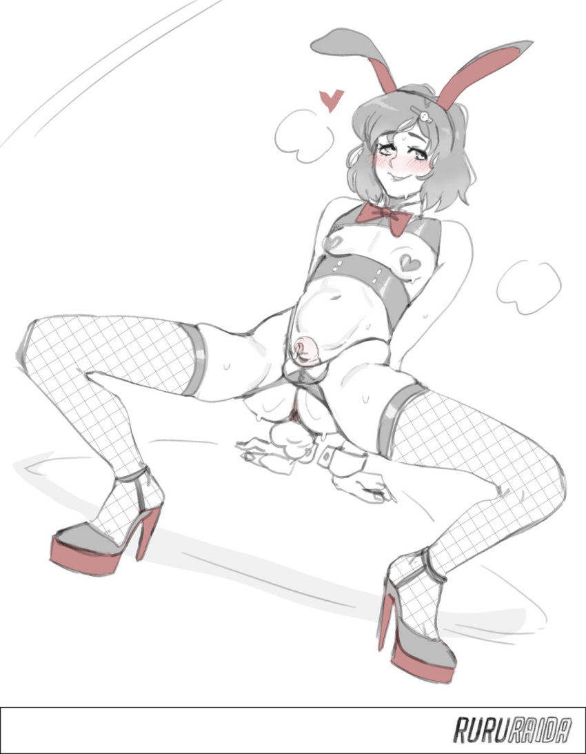 Rule 34 – 1boy 1femboy bunny boy bunny costume bunny ears bunny tail bunnysuit femboy femboy focus femboy only heart on breast ruru-raida small breasts small penis smile smiley face smiling smiling at viewer solo solo focus solo male steins;gate trap urushibara luka urushibara ruka | 13685499