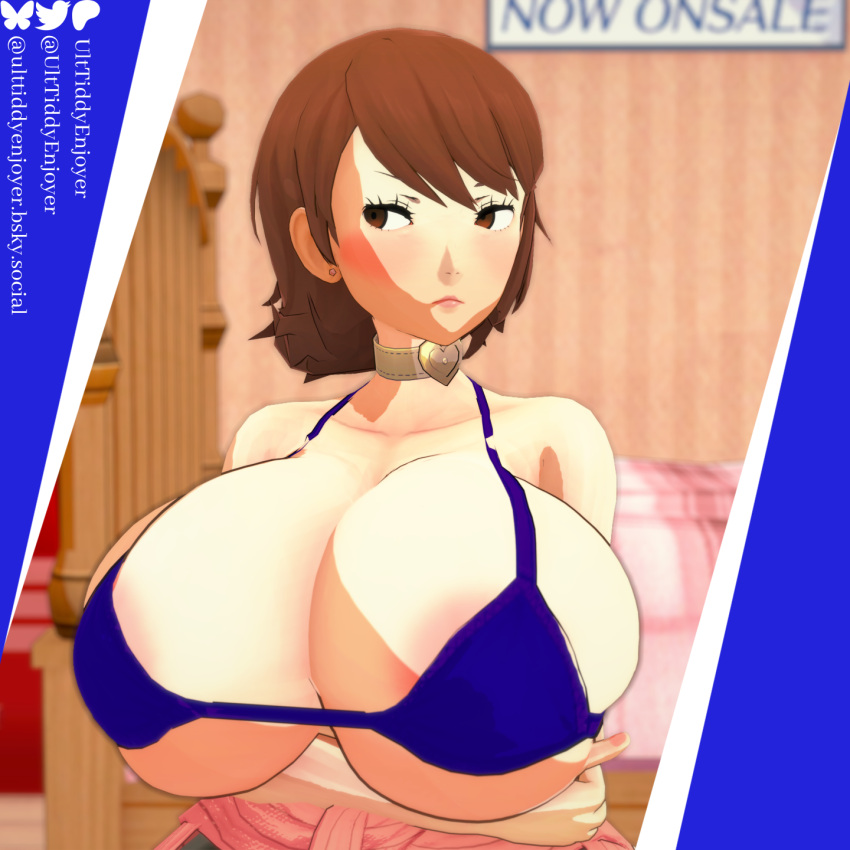 Rule 34 – 3d 3d (artwork) bikini bikini top brown eyes brown hair bulging breasts choker huge breasts koikatsu large breasts massive breasts persona persona 3 persona 3 reload short hair ulttiddyenjoyer yukari takeba yukari takeba | 13710917