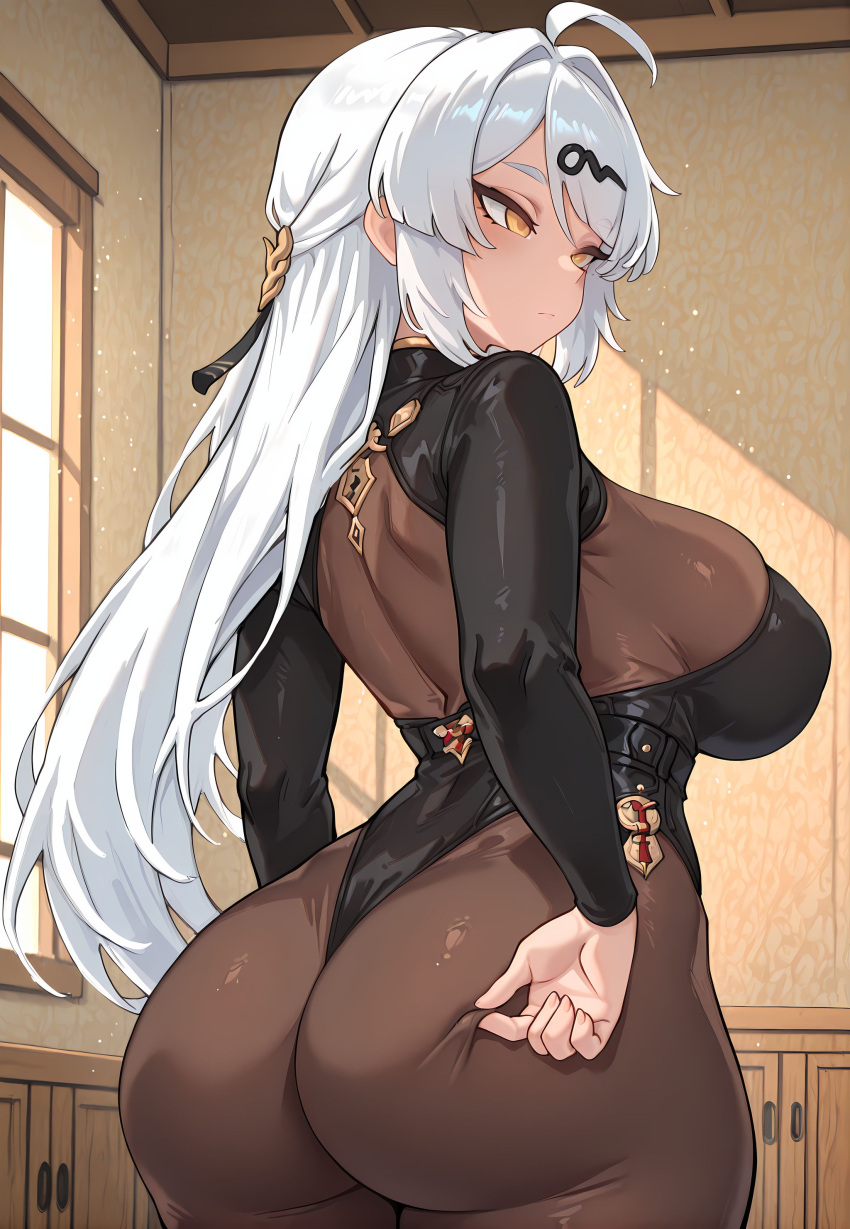 Rule 34 – ai generated big ass big breasts leotard luckypathai skin tight skinsuit white hair yellow eyes yixuan (zenless zone zero) zenless zone zero | 13902455