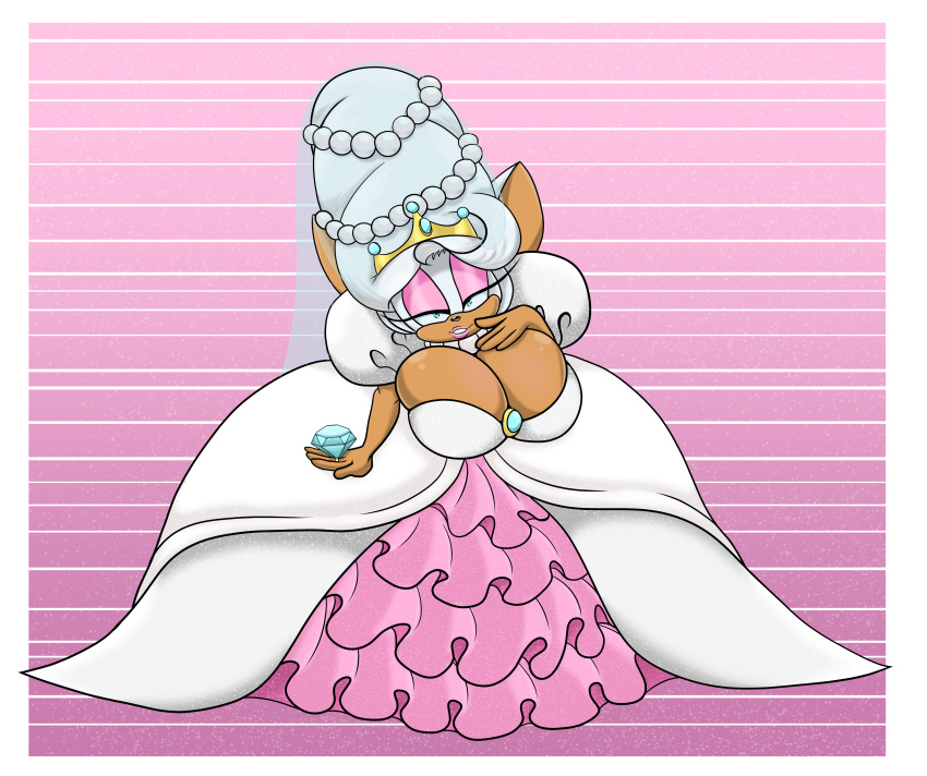 Rule 34 – beehive hairdo big breasts breasts cleavage cleavage overflow emerald (gem) female female focus female only gems huge breasts pearl (gem) pearl necklace rouge the bat rougethedaisy solo solo female solo focus sonic (series) sonic the hedgehog (series) wedding attire wedding dress wedding ring wedding tiara wedding veil | 13680936