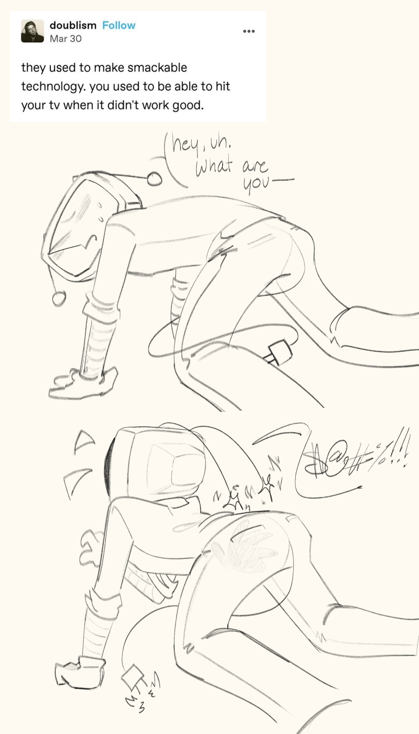 Rule 34 – deltarune object head problematicworm spank marks spanking tail tenna (deltarune) tv head | 13906285