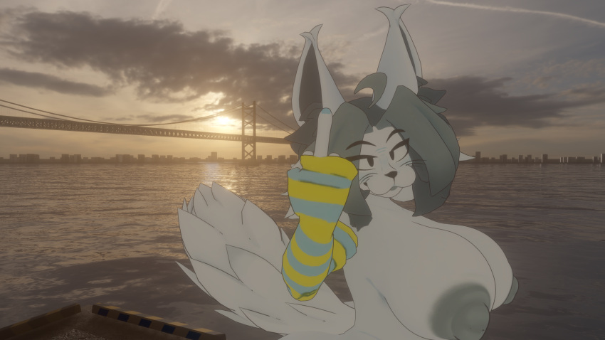 Rule 34 – anthro big ass big breasts black eyes black nose catgirl feline female female only furry gray hair highres itzxenoshi middle finger nipples nonehub nude nude female solo temmie temmie (undertale) undertale vrchat vrchat avatar whiskers white ears | 13813243