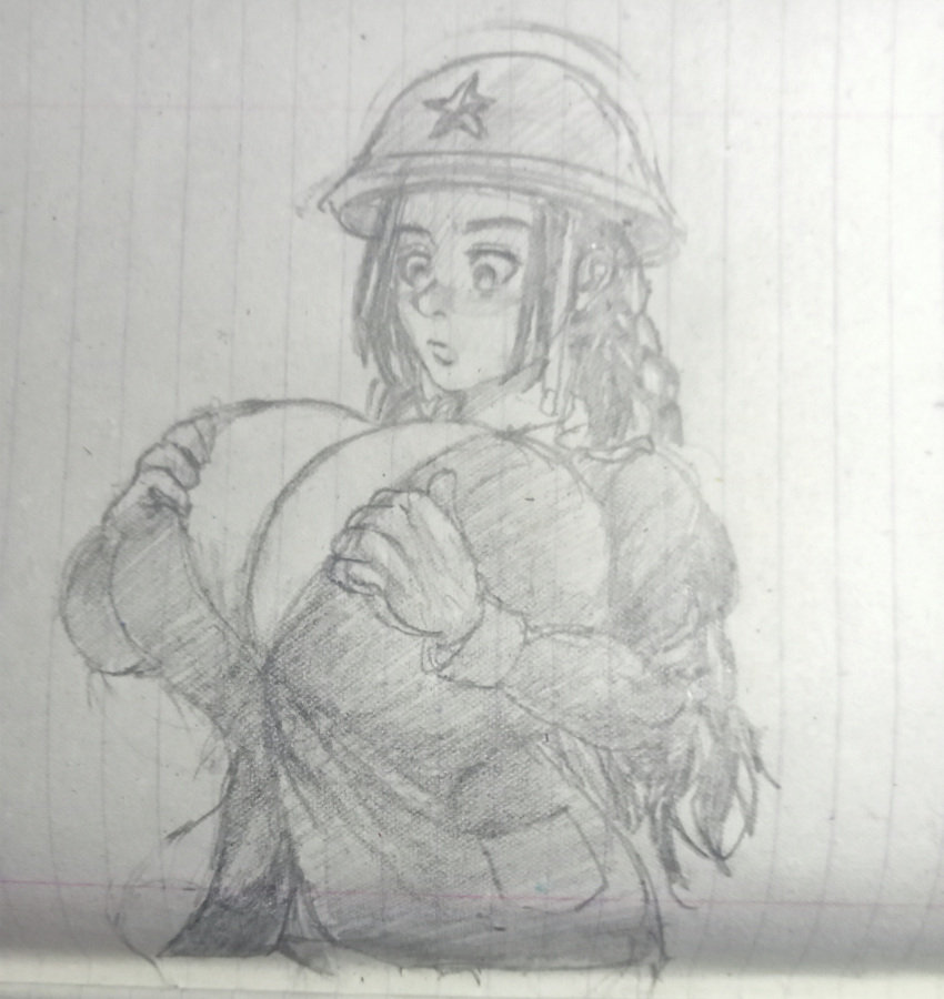 Rule 34 – big breasts big titties breasts breasts bigger than head bursting breasts covering breasts female female only female soldier gigantic breasts huge breasts large breasts malfunction monochrome oversized breasts sketch sketch page soldier girl tits bigger than head trying to cover up wardrobe malfunction | 13711915