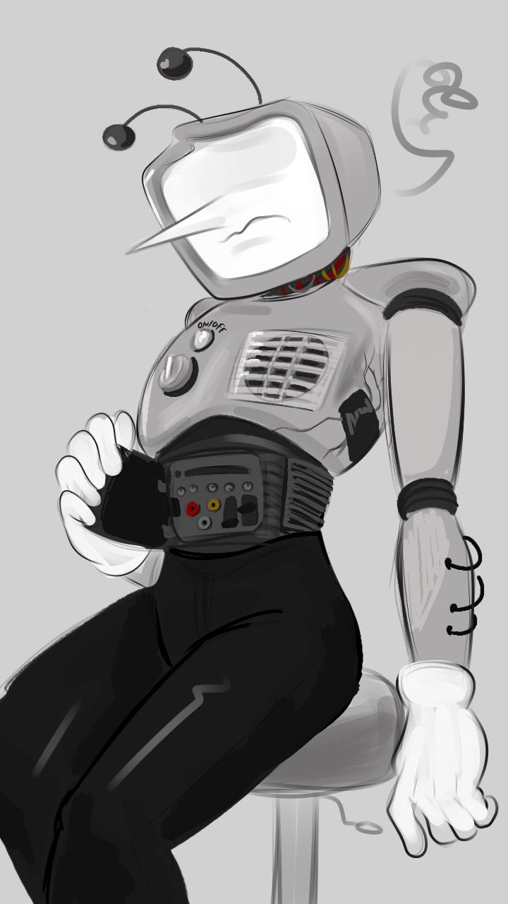 Rule 34 – 1boy 2025 antennae color colored deltarune deltarune chapter 3 digital drawing (artwork) digital media (artwork) gloves male male only pointy nose robot robot humanoid shirtless simple background sitting solo solo male tenna (deltarune) tv tv head | 14043523