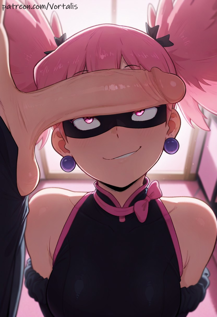 Rule 34 – 1boy 1girl1boy ai ai generated ball earrings bare shoulders bedroom big penis black leotard blush boku no hero academia bridal gauntlets clothed clothed female collarbone cute cute face day domino mask faceless male female female female focus hair accessory haneyama kazuho imminent fellatio imminent oral indoors kneeling male male/female mask medium breasts my hero academia penis penis on face penis out penis over face penis resting on face pink eyes pink hair pop step smirk testicles thong leotard twintails veiny veiny penis vigilante: my hero academia illegals vortalis | 14049790