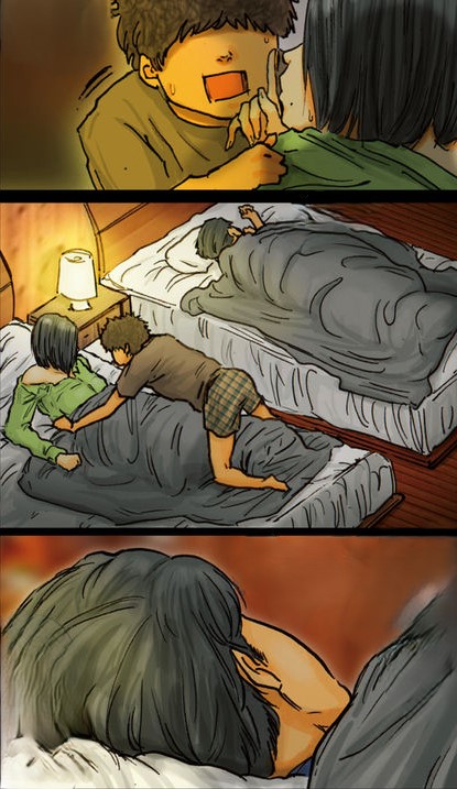 Rule 34 – cheating wife husband around imminent cheating kuroneko smith obaa-san no karada ga kimochi yosugiru kara plotting quiet gesture scheming shushing sleeping cuck sneaking sneaky trying to be quiet | 14112604