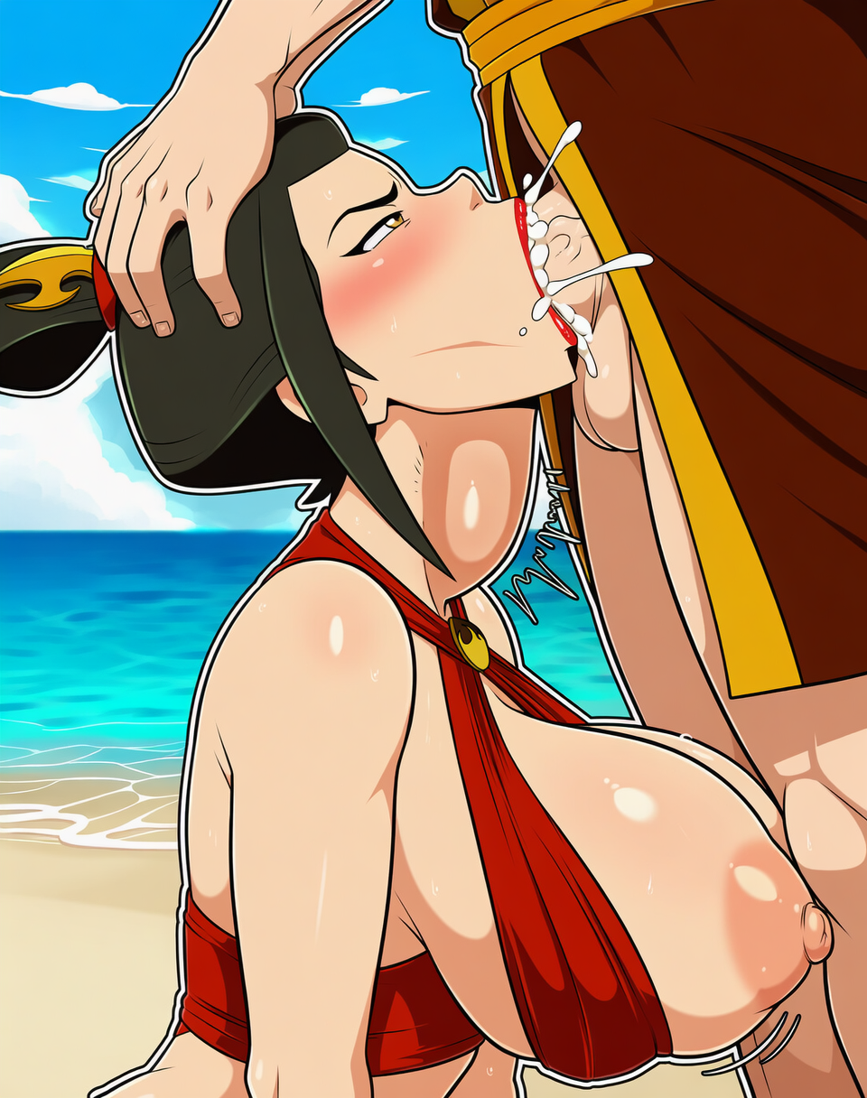 Rule 34 – ai generated avatar the last airbender azula beach big breasts big penis bikini blowjob cum in throat deepthroat incest oral voluptuous female zuko | 14016310