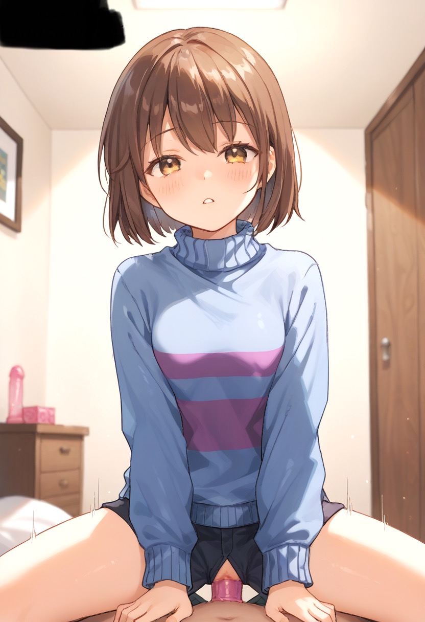 Rule 34 – ai generated condom cowgirl position frisk frisk (undertale) undertale | 14287809