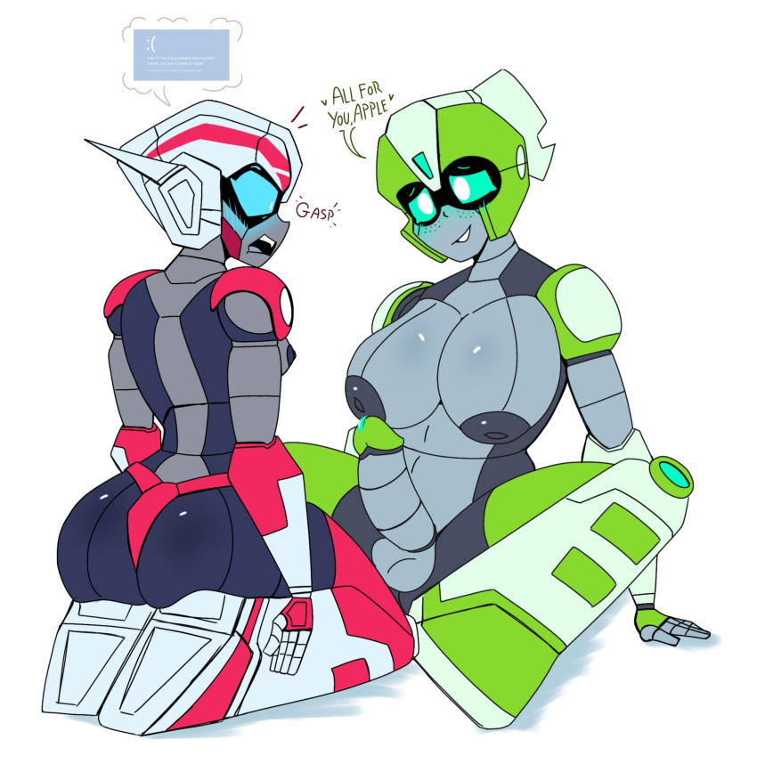 Rule 34 – 2025 2d 2d (artwork) alien girl alien humanoid arcee ass big ass big penis fat cock freakyyto futanari girl cock greenlight looking at another robot girl robot humanoid shocked expression showing off transformers yuri | 14274374