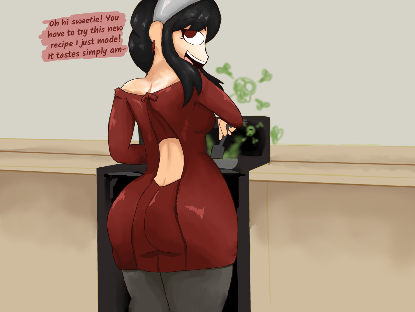 Rule 34 – alternate version available black hair brown eyes bubble butt cooking fat ass modestpal smelly spy x family yor forger | 14096887