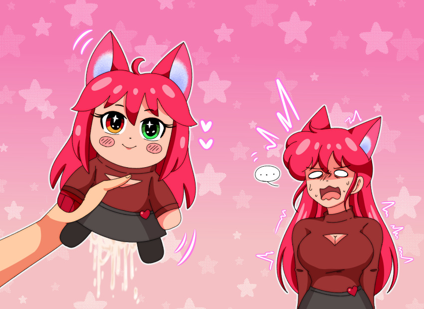 Rule 34 – cum cum drip disgusted expression female heterochromia meme netsuki red hair shocked expression toy virtual youtuber vtuber | 14035736