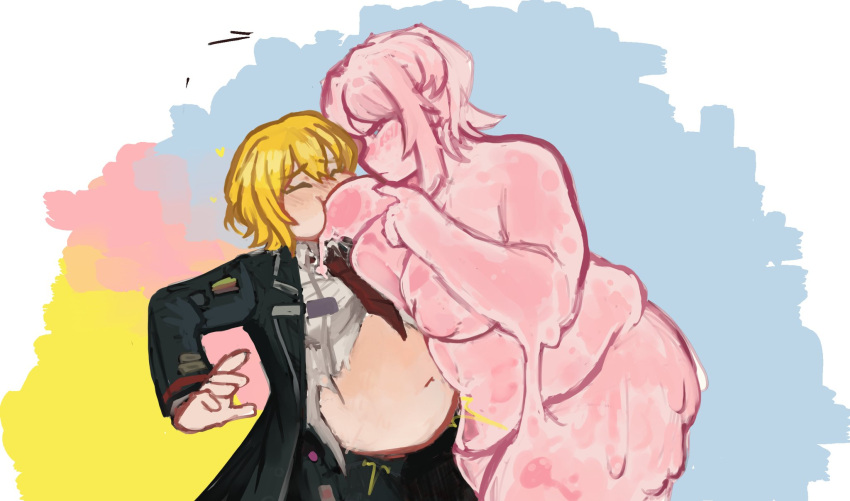 Rule 34 – 2girls don quixote (limbus company) faust (limbus company) female only kaibutsuorochi limbus company pink slime project moon slime slime girl sucking breasts transformation transformation sequence weight gain yuri | 14123090