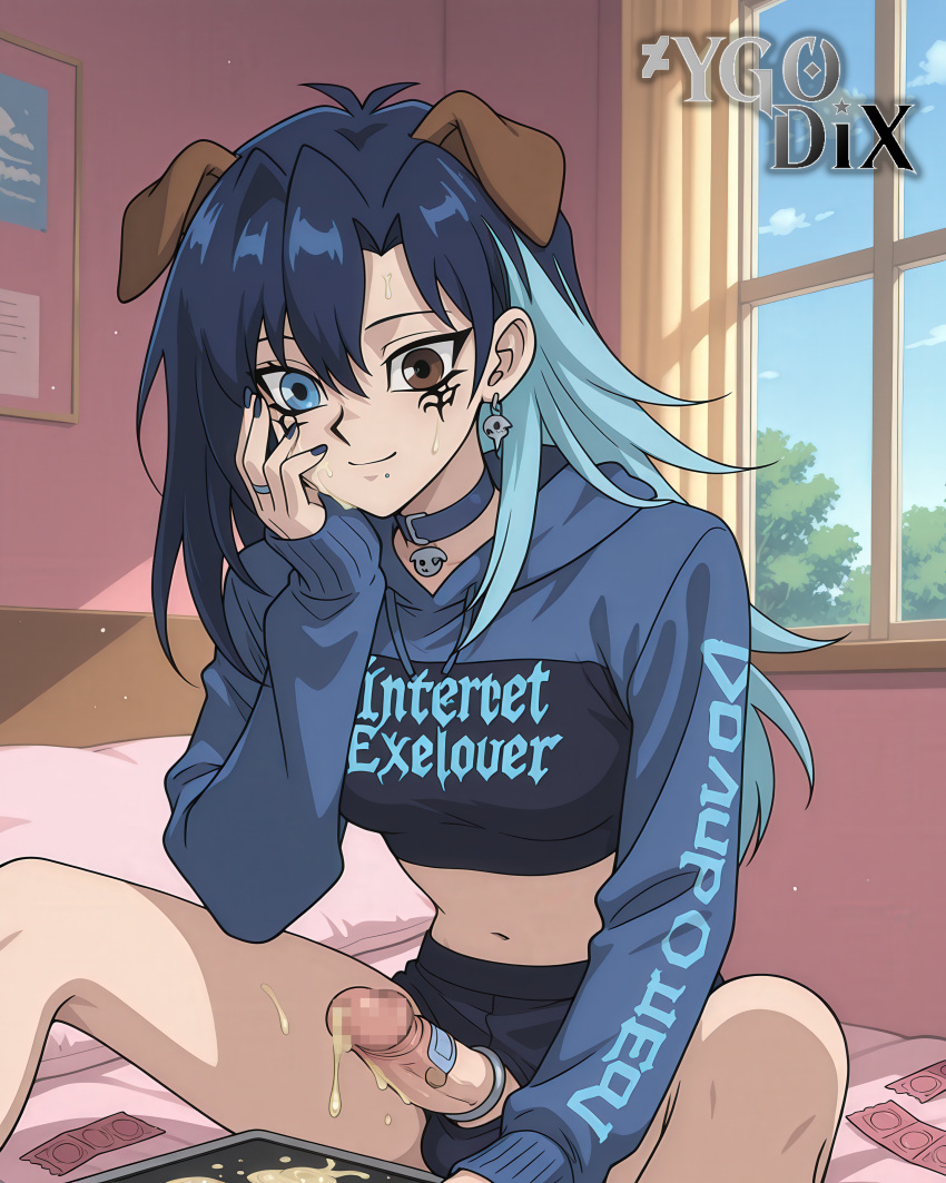 Rule 34 – ai generated ambiguous gender animal ears bed black hair black shorts blue choker blue collar blue eyes blue hair blue hoodie blue nails breasts brown eyes censored choker closed mouth clothes writing collar condom condom packet strip condom wrapper crop top cropped hoodie cum cum on clothes dog ears dog girl earrings english text erection facial female femboy futanari hair between eyes hand on own face heterochromia hood hoodie indoors jewelry kemonomimi kemonomimi mode long hair long sleeves medium breasts midriff mole mosaic censoring multicolored hair nail polish navel on bed otoko no ko penis ring sex toy shorts sitting smile solo spread legs testicles two-tone hair used condom virtual youtuber window ygo-dix | 14111476