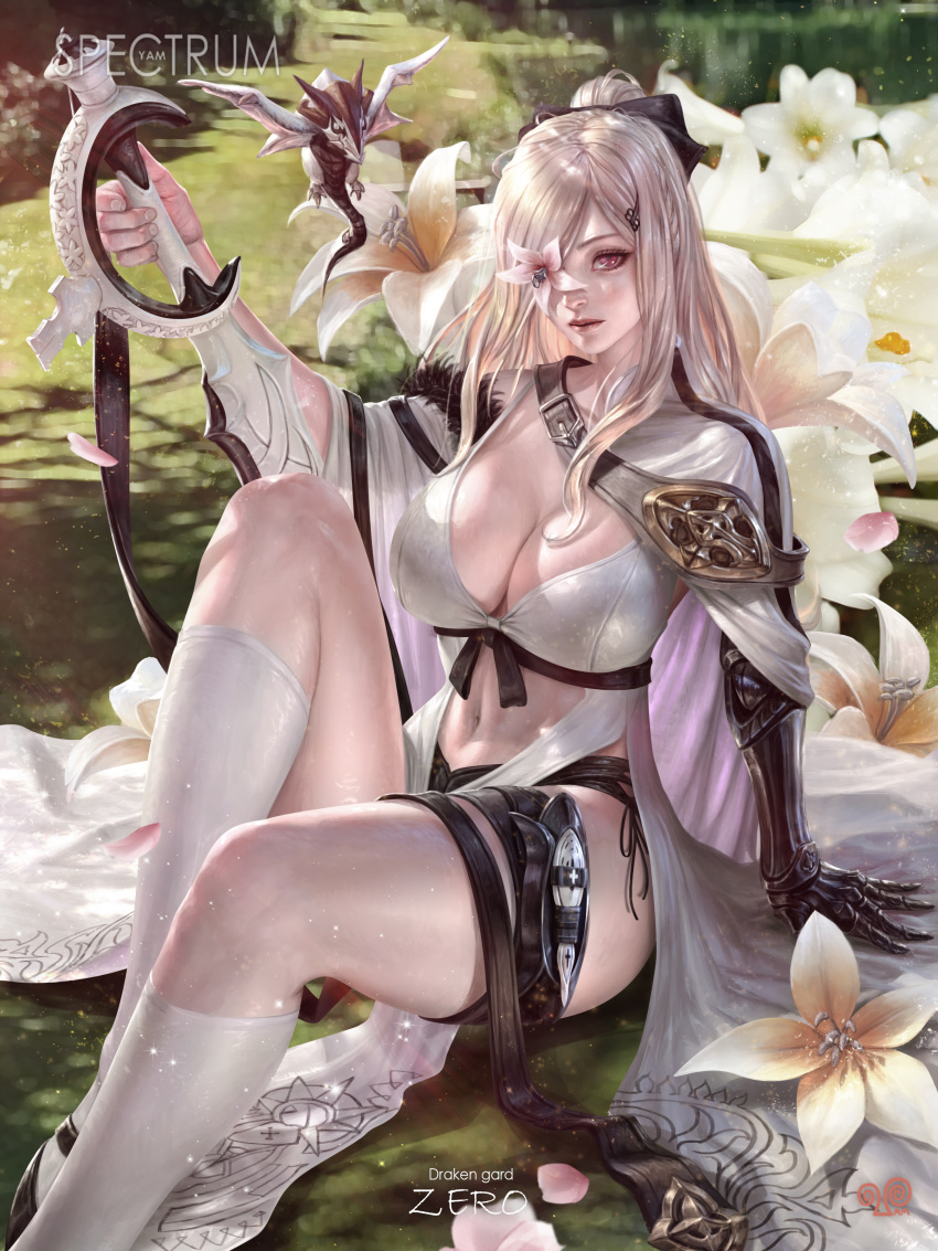 Rule 34 – 1girls abs amputee armor armored gloves artist name artist signature bangs belly button blush breasts cape drag-o drag-on dragoon drag-on dragoon 3 dragon drakengard drakengard 3 fit fit female flower flower in eye hi res highres huge breasts legs light-skinned female light skin lips lipstick long hair medium breasts mikhail (drag-on dragoon) pond ponytail red eyes sole female solo female stockings straps sword thighs water weapon white hair yam spectrum zero (drag-on dragoon) zero (drakengard) | 14009367