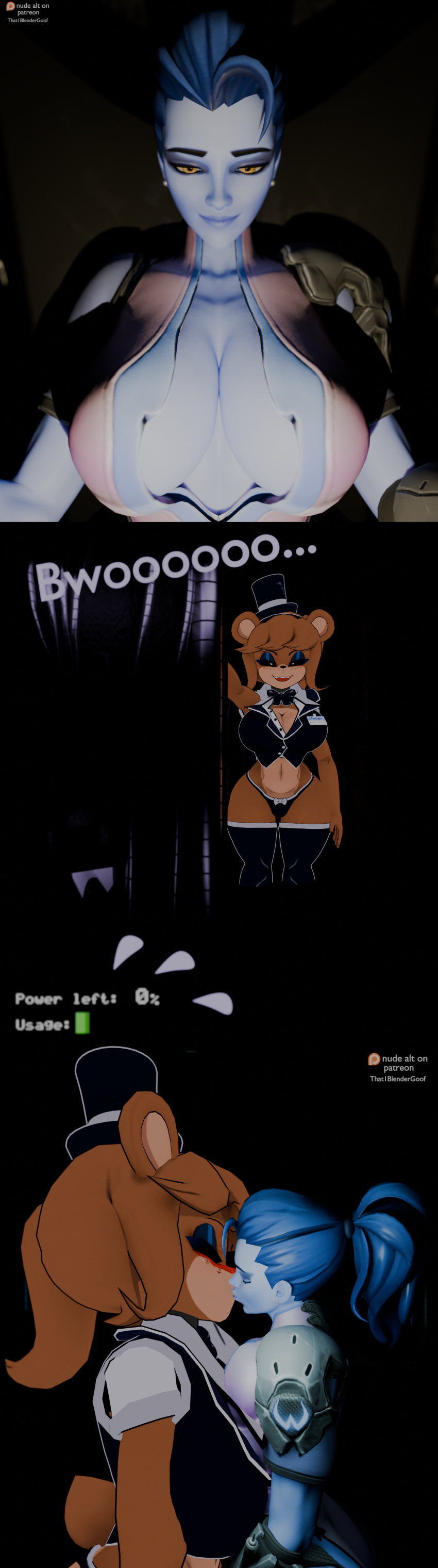 Rule 34 – bear brown hair five nights at freddy’s five nights in anime fnaf fnia fredina fredina’s nightclub furr furry gay kiss on lips kissing kissing lesbian kiss lgbt pride overwatch overwatch 2 patreon patreon logo purple skin text widowmaker yuri yuri | 14312300
