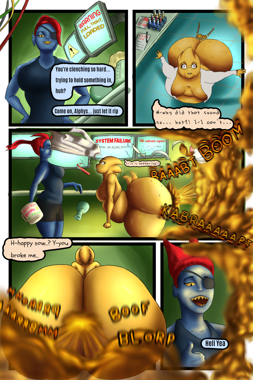 Rule 34 – alphys alphys (undertale) ass ass bigger than head ass expansion ass focus ass shake ass up belly belly expansion belly inflation big ass big belly big butt big thighs blue body blue skin fart fart cloud fart everywhere fart fetish farting farting at viewer laboratory laboratory background laboratory equipment undertale undyne undyne (undertale) yellow body yellow skin | 14143195
