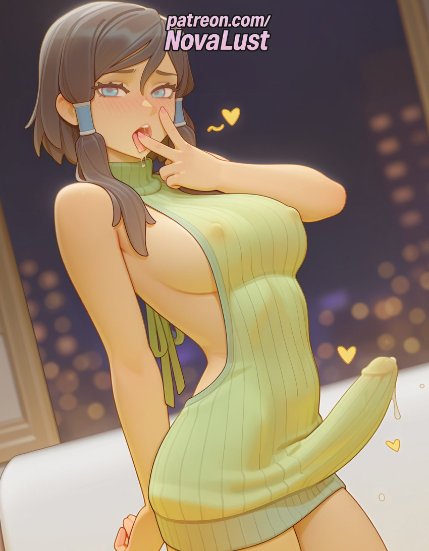 Rule 34 – 1futa 2025 ai generated artist name avatar legends backless outfit bare shoulders blue eyes blurry blush breasts breasts breasts bust chest covered nipples dress futanari hair tubes heart hi res high quality high resolution highres korra looking at viewer meme attire naked sweater nickelodeon nicktoons no bra novalust patreon patreon username ribbed sweater solo stable diffusion sweater the legend of korra tongue tongue out turtleneck turtleneck sweater virgin killer sweater watermark | 14146217