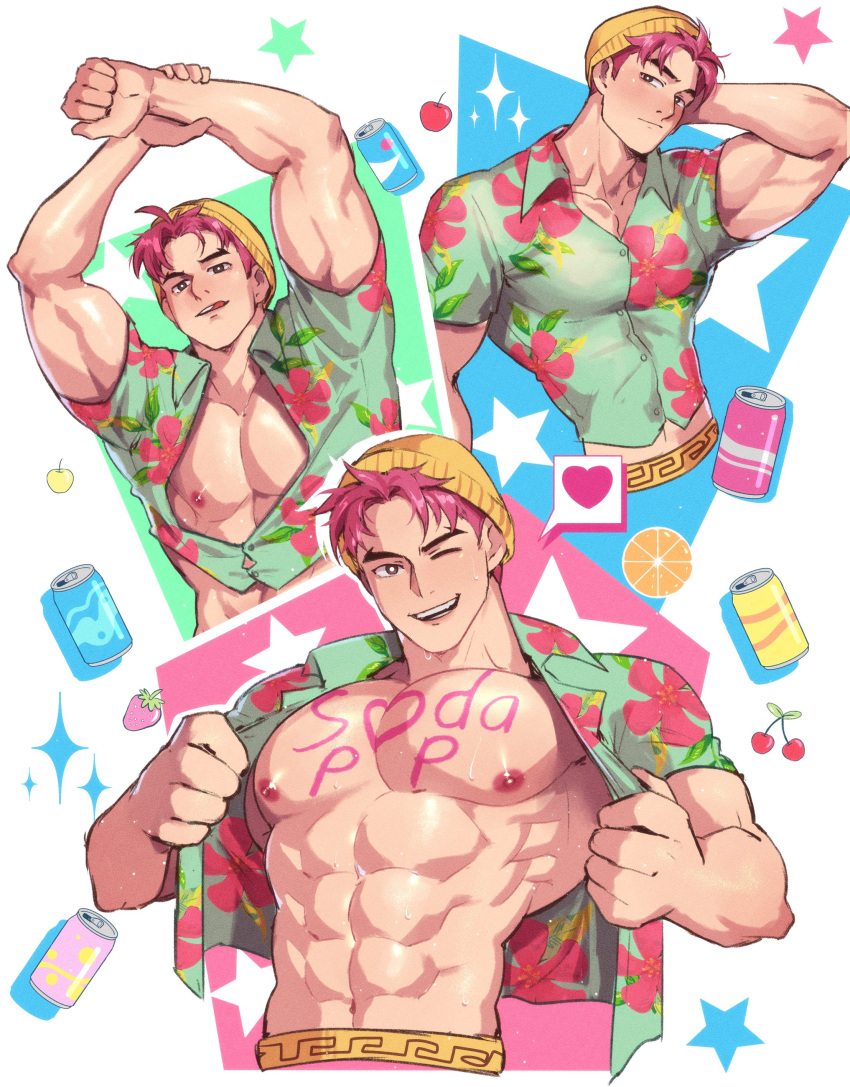 Rule 34 – 1boy abby (kpop demon hunters) abs bara big pecs gay heart symbol jackray85674939 kpop demon hunters male male only muscular muscular male open shirt saja boys winking at viewer writing on breasts yaoi | 14050047