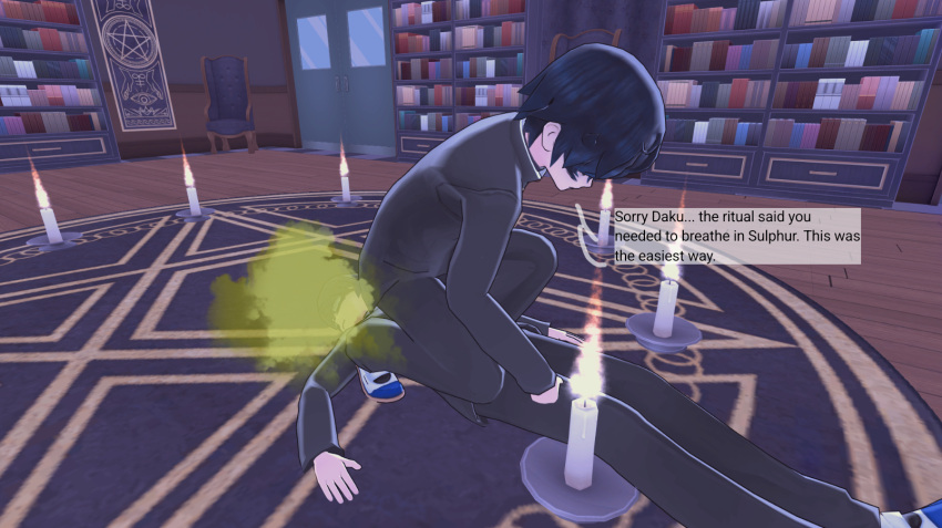 Rule 34 – 2boys 2male 2males 3d black hair candle candlelight caption daku atsu dark hair fart fart cloud fart fetish farting farting in face farting on another farting on face fetish gay gay domination gay male gothic human human only male male/male male focus male only males only malesub occult symbol pentagram shin higaku yandere simulator yaoi | 14245902