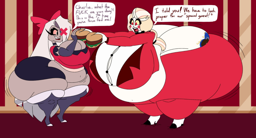 Rule 34 – ass bbw big ass big breasts breasts bubble butt charlie morningstar (hazbin hotel) cleavage female huge ass huge breasts hyper ass hyper breasts overweight tagme thick thighs user3345 vaggie (hazbin hotel) weight gain wide hips | 14169199